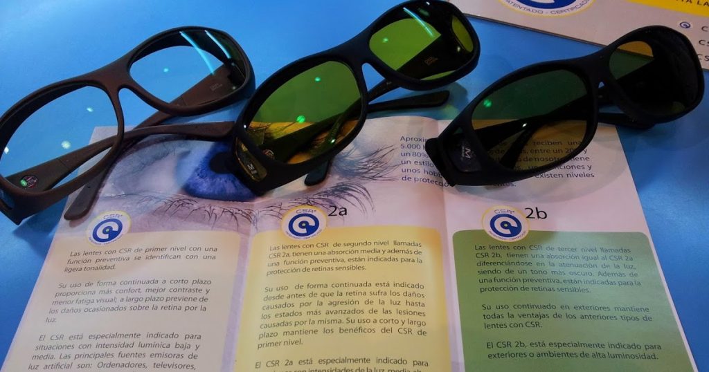Gafas de bloqueo de la onda azul-verde para evitar el insomnio