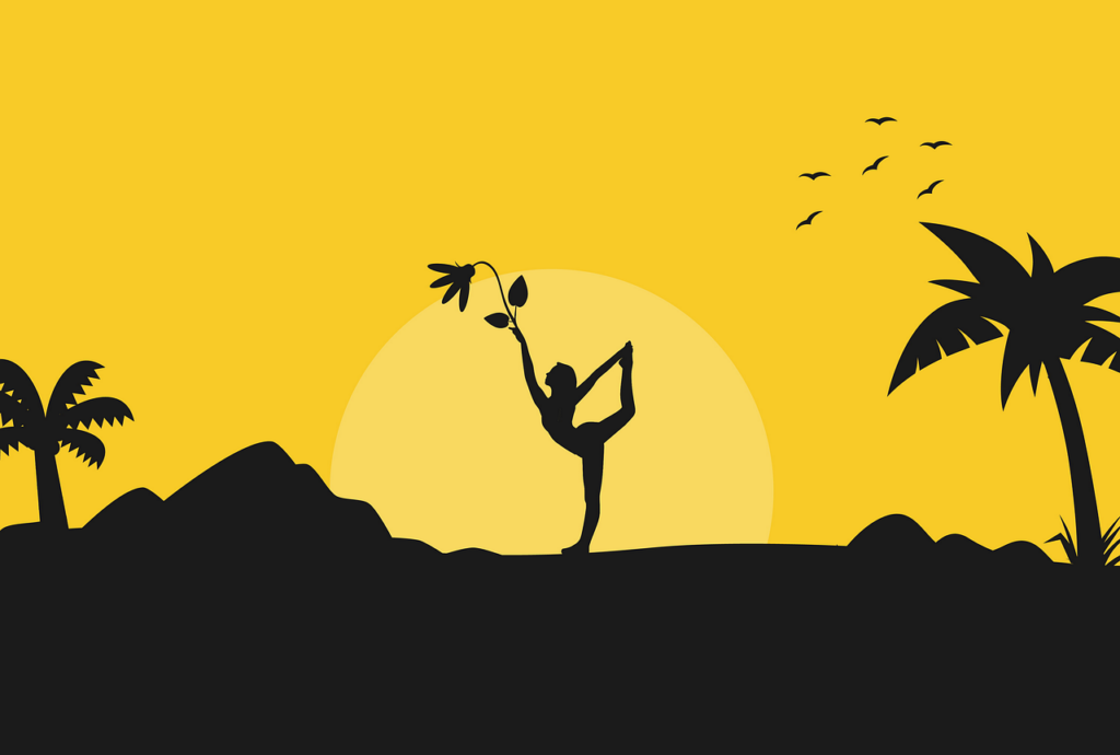 Yoga. Imagen de Syaibatul Hamdi en Pixabay
